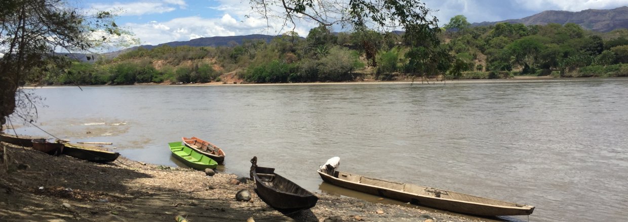 Magdalenafloden hvor leret hentes